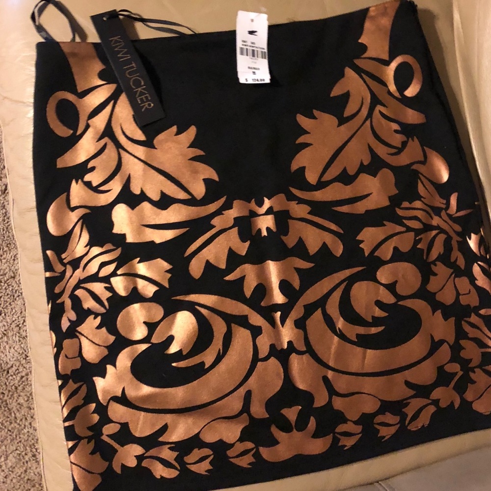 NWT Kiwi Tucker Black Mini Skirt